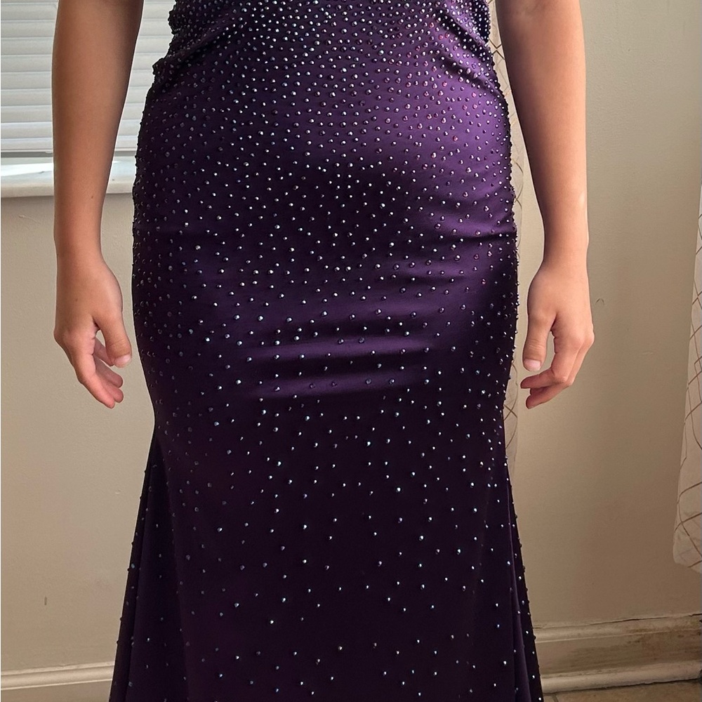 Elegant Purple Evening Gown